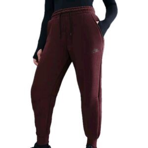 $120 Nike Sportswear Tech Fleece Women's Size XL Red Sepia Mid-Rise Joggers